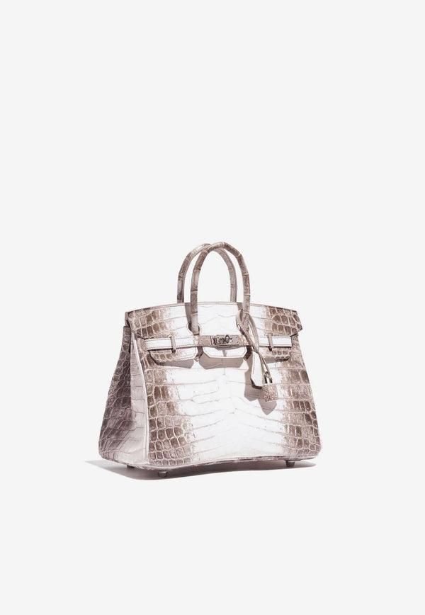 Birkin 25 in Himalaya Blanc Niloticus Crocodile