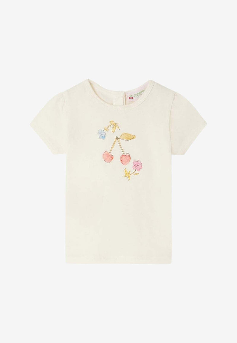 Baby Girls Cira Cherry-Printed T-shirt