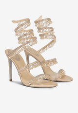 Chandelier 105 Crystal-Embellished Sandals