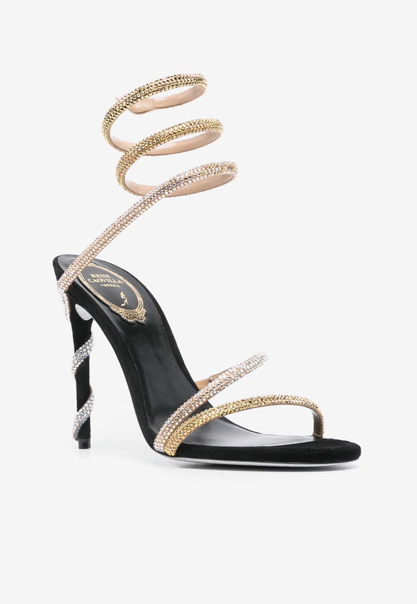 Margot 105 Crystal-Embellished Sandals