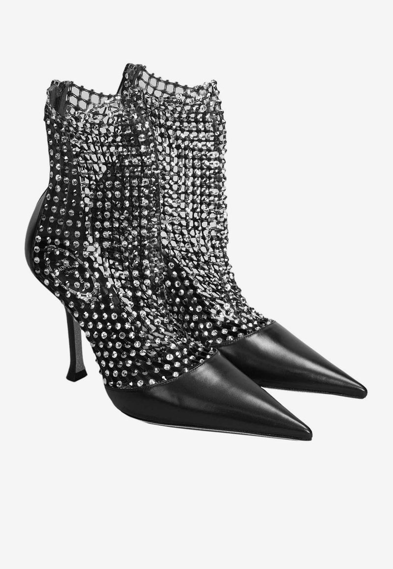 Galaxia 105 Crystal Mesh Ankle Boots