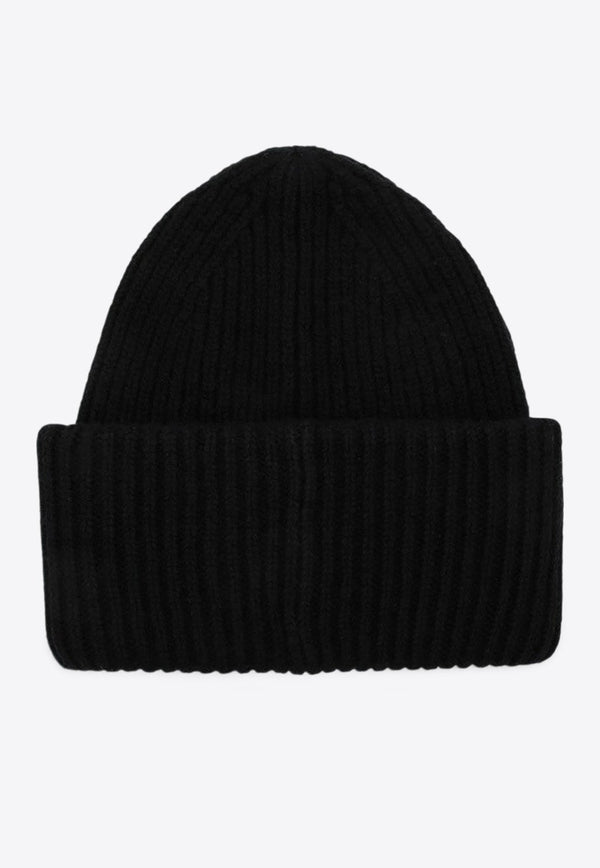 Face Patch Wool Beanie