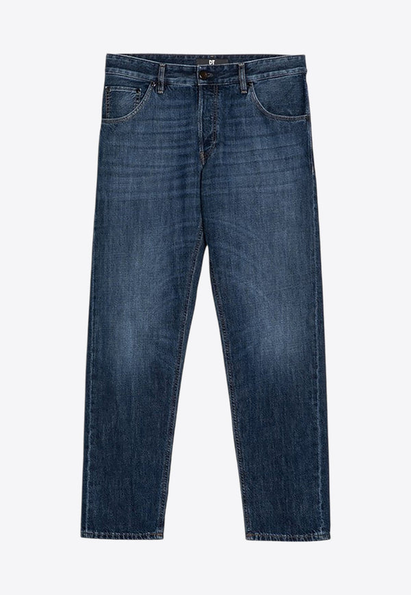 Washed Straight Jeans