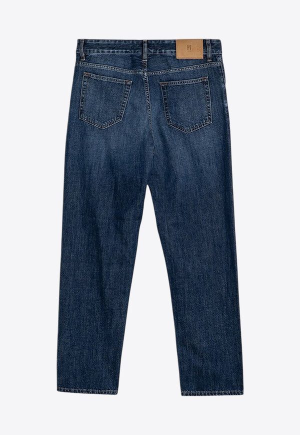 Washed Straight Jeans