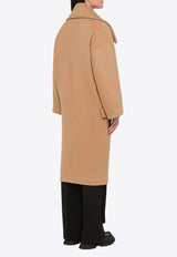 Oversized Double-Breasted Wool Coat