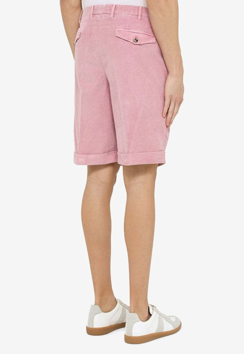 Velvet Bermuda Shorts