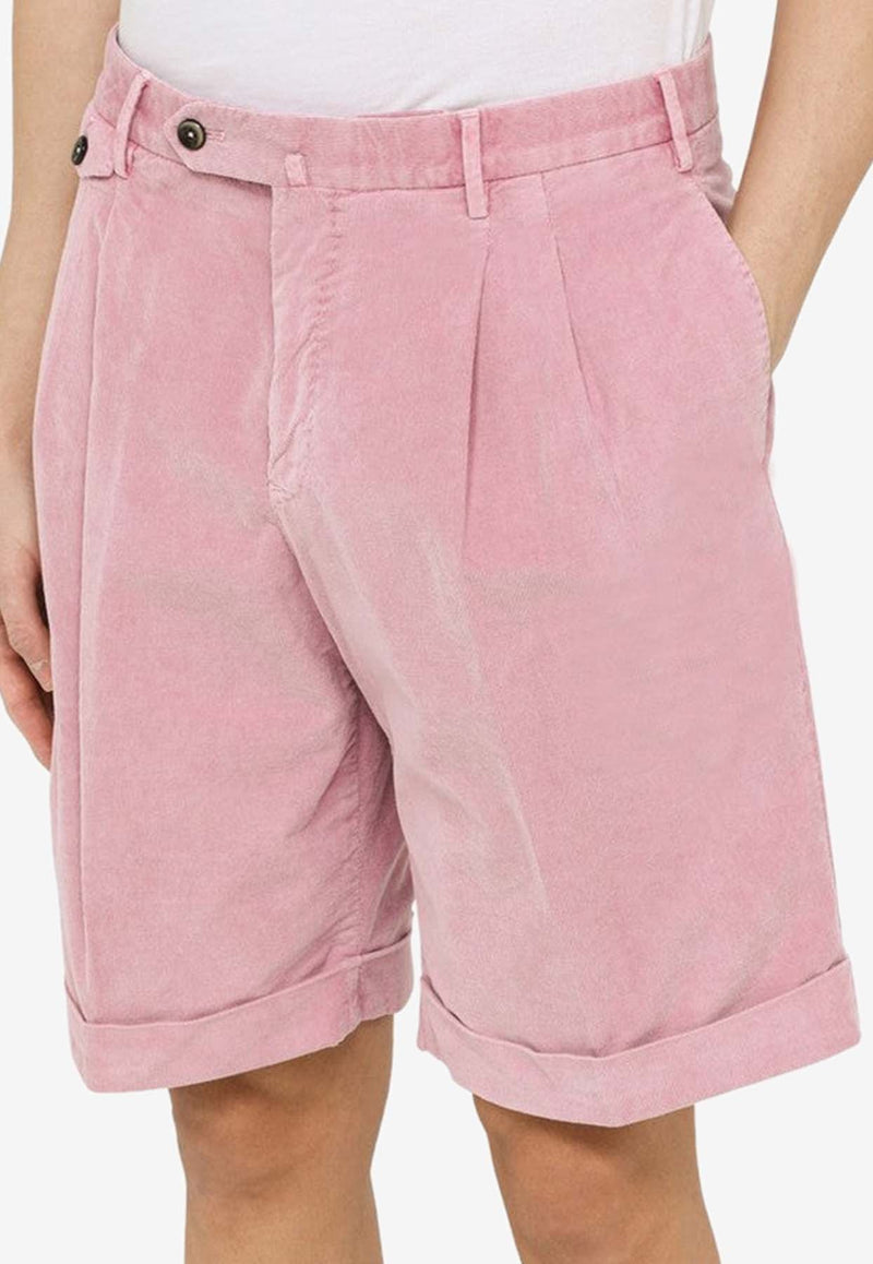 Velvet Bermuda Shorts
