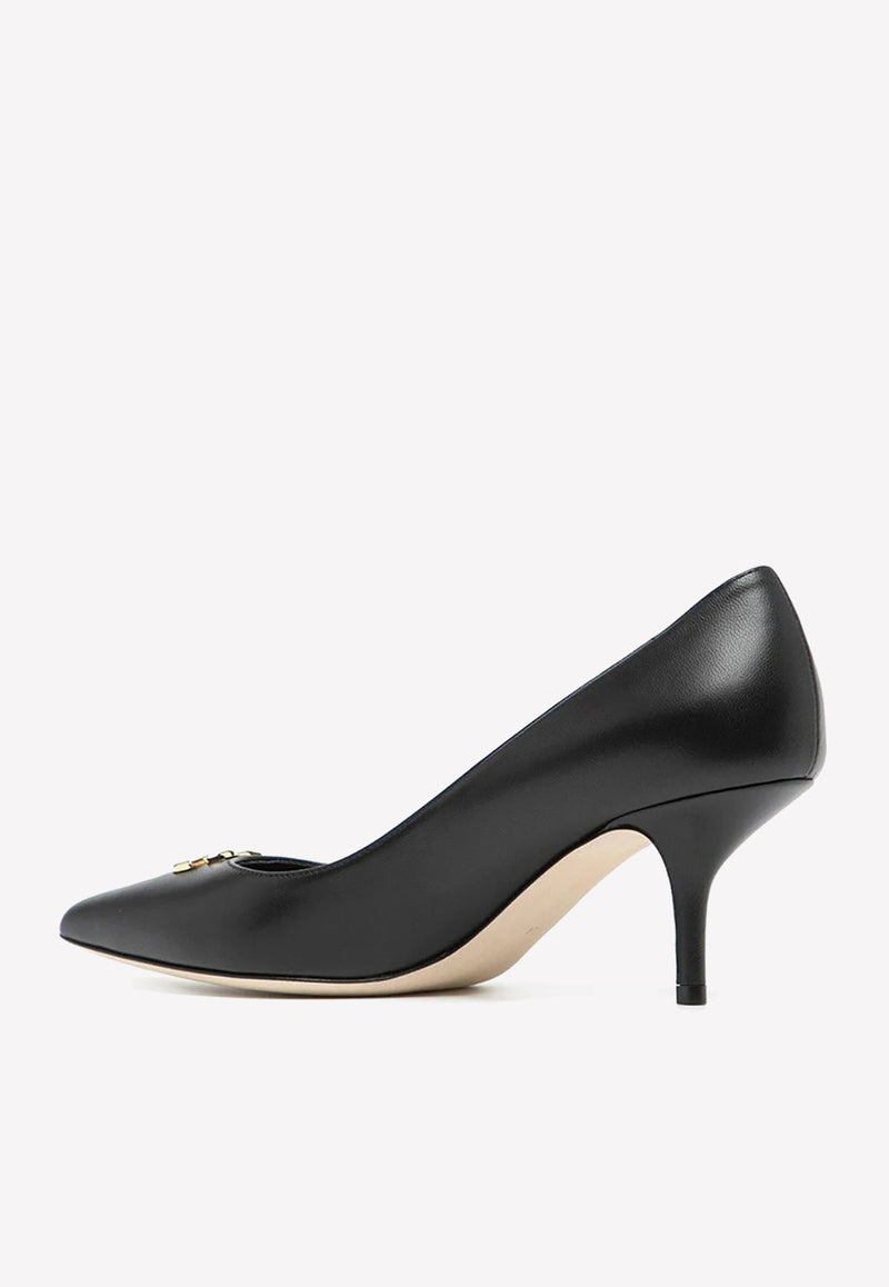 DG 60 Pointed Toe Pumps in Leather