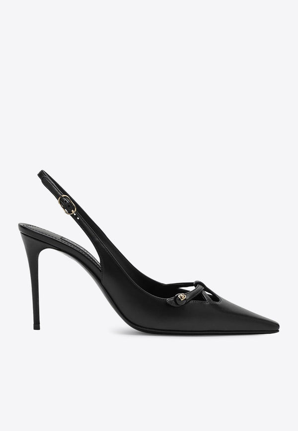 90 Nappa Leather Slingback Pumps