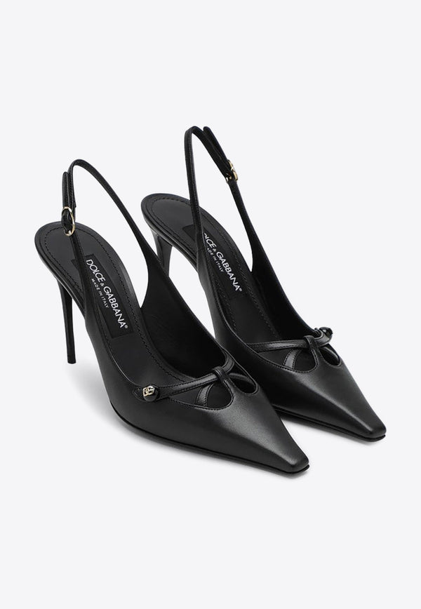 90 Nappa Leather Slingback Pumps