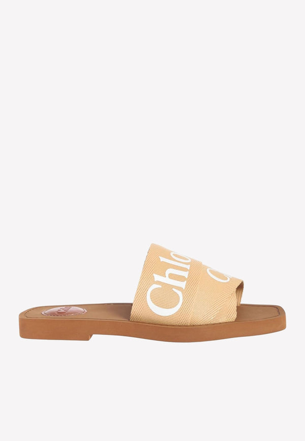 Woody Logo Flat Sandals
