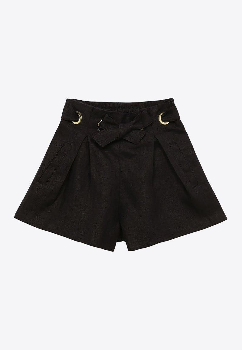 Girls Bow-Detailed Shorts