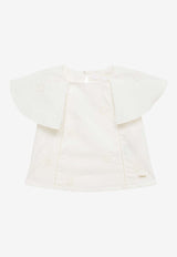 Girls Broderie Anglaise Blouse