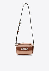 Ribbed Logo Shoulder Bag