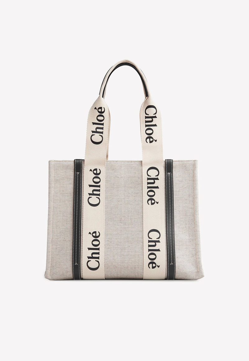 Medium Woody Logo Tote Bag