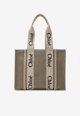 Medium Woody Logo Tote Bag