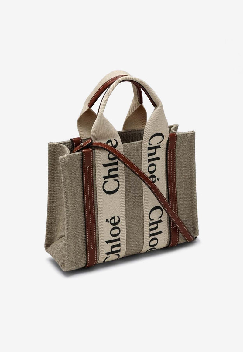 Small Woody Logo Tote Bag