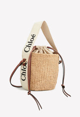 Small Woody Raffia Bucket Bag