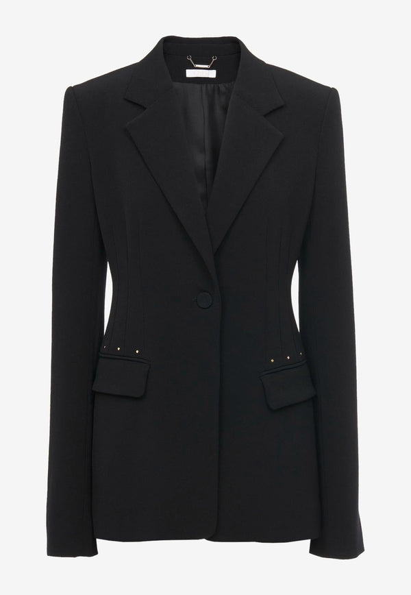 Bell-Shaped Wool Blazer