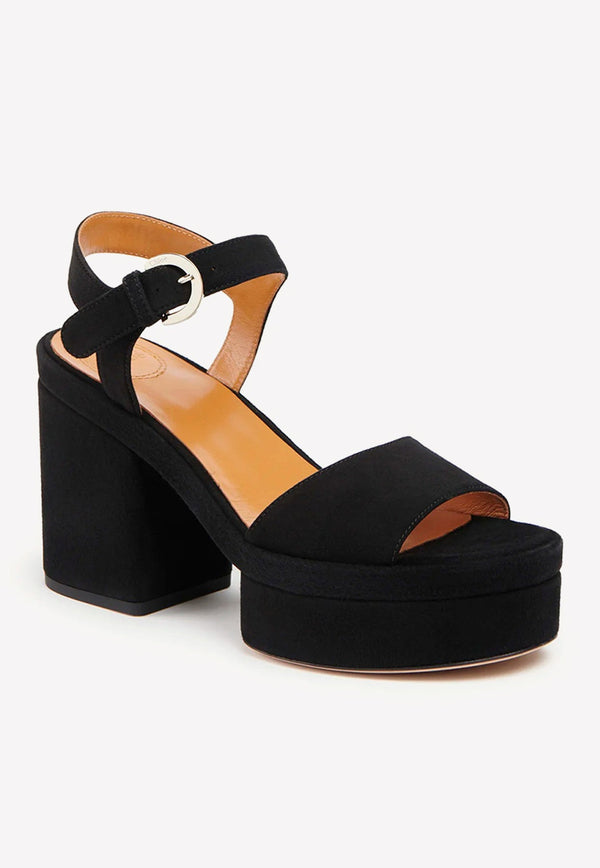 Odina 100 Leather Platform Sandals