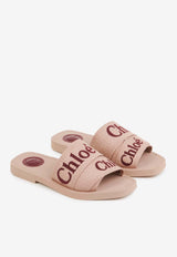 Woody Logo Flat Sandals