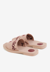 Woody Logo Flat Sandals