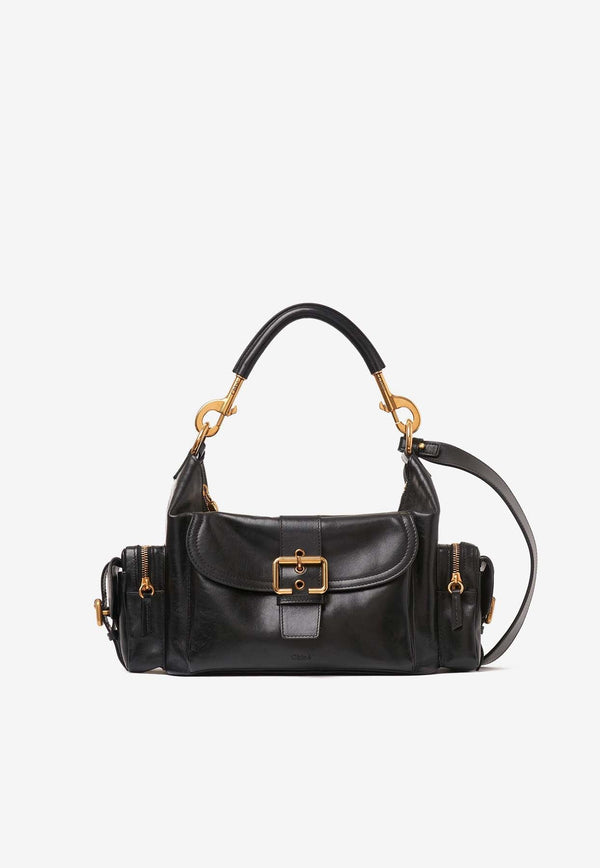 Shoulder Bag in Shiny Leather