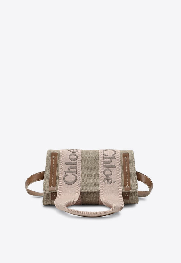 Woody Logo Canvas Belt Bag