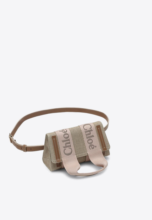 Woody Logo Canvas Belt Bag