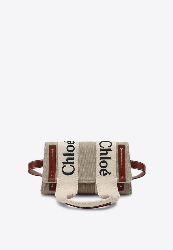 Woody Logo Canvas Belt Bag