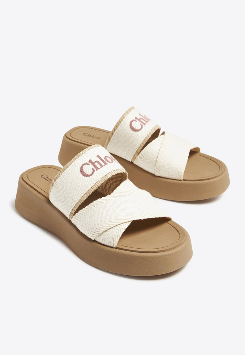 Mila Logo Flatform Sandals