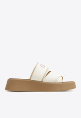 Mila Logo Flatform Sandals