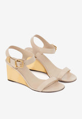 Rebecca 70 Leather Wedge Sandals