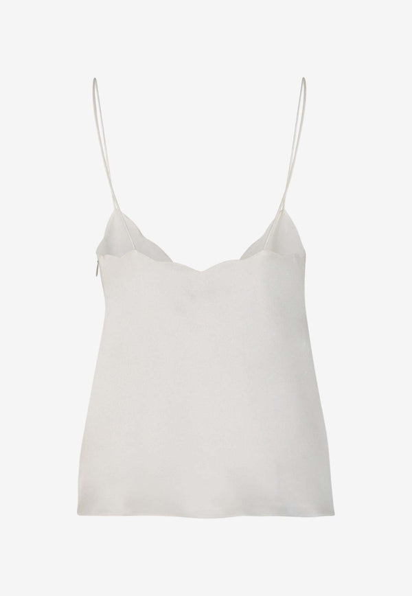 X Atelier Jolie Sleeveless Silk Top