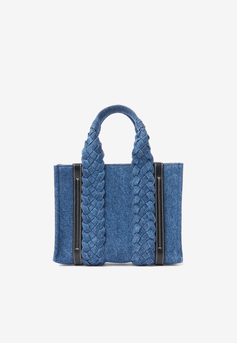 Small Woody Denim Tote Bag