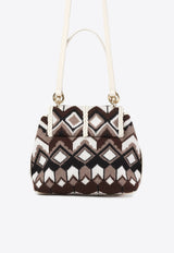 Small Penelope Chevron Knitted Shoulder Bag