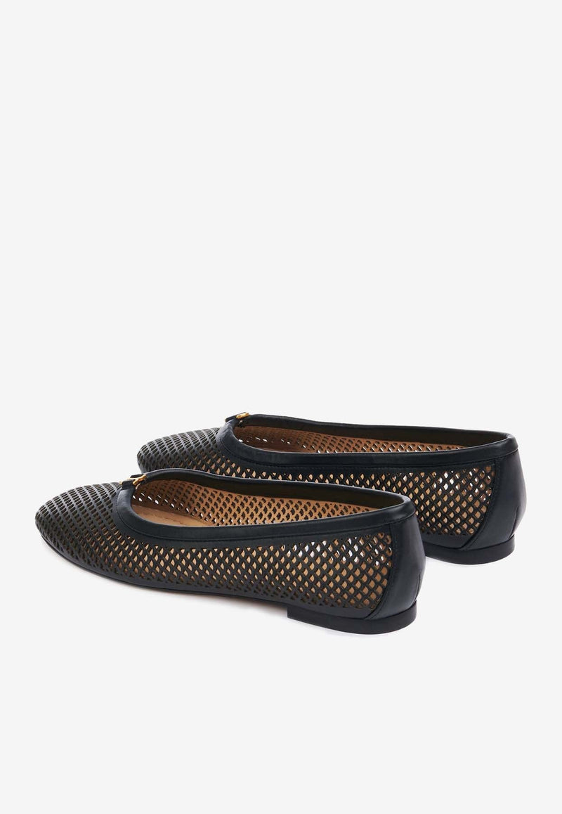 Marcie Ballerina Flats in Leather