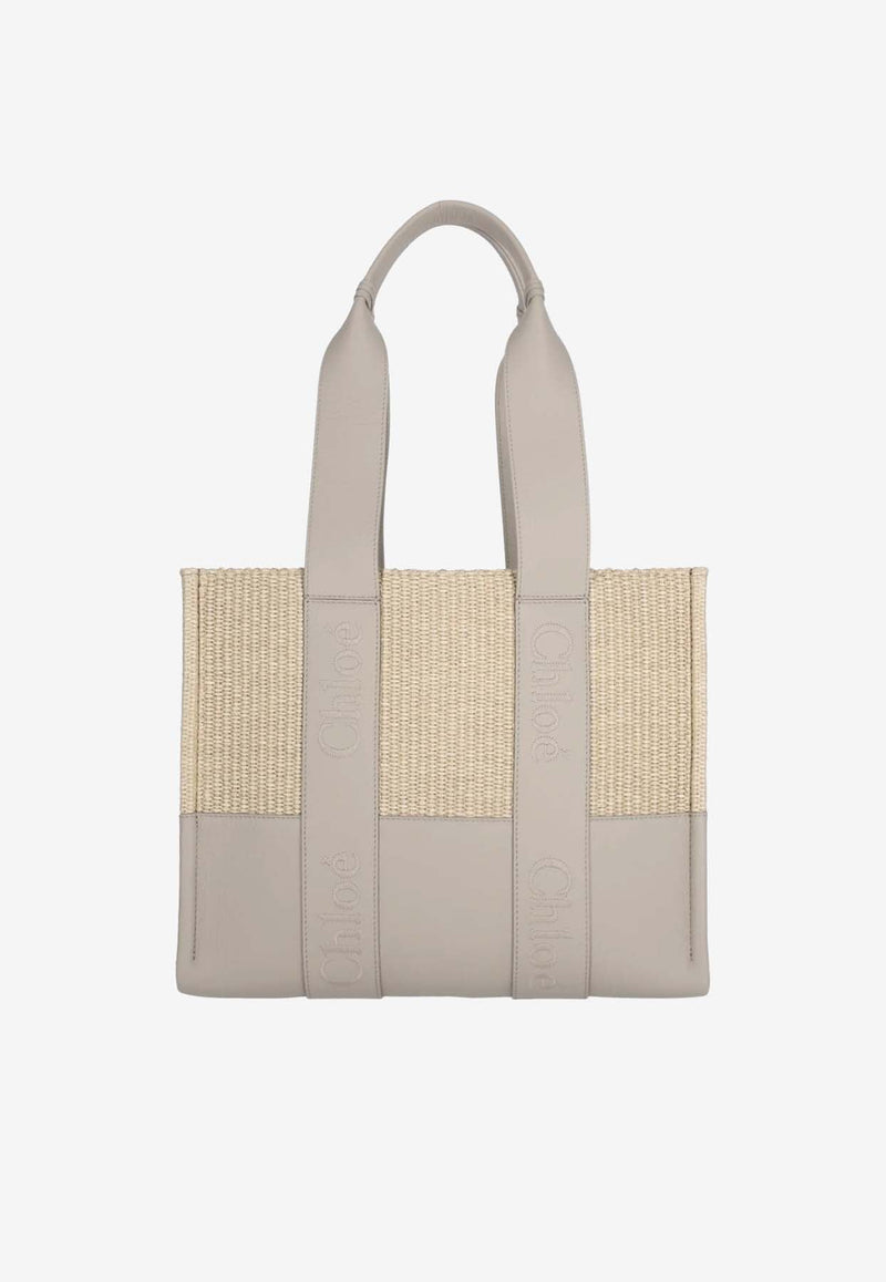 Paneled Woody Tote Bag