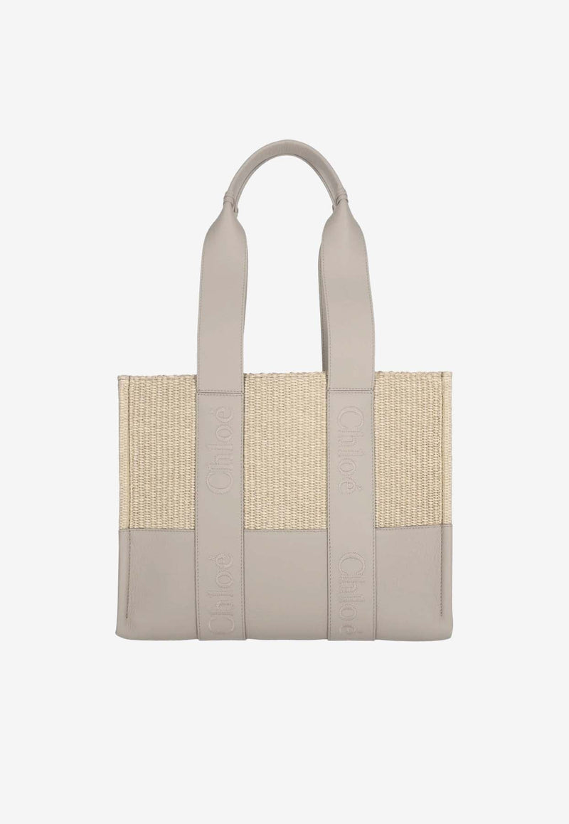 Paneled Woody Tote Bag