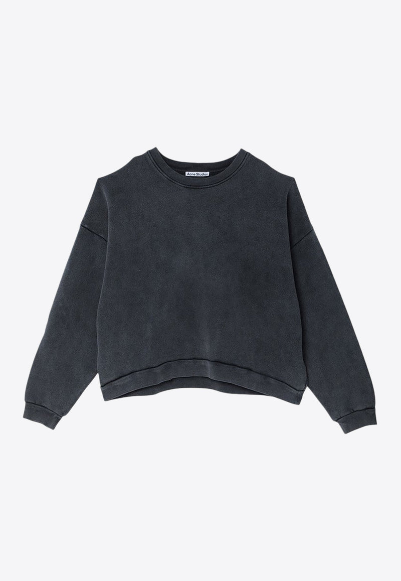 Oversized Washed Crewneck Sweatshirt