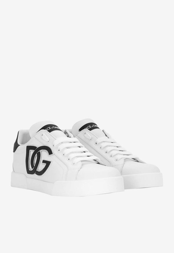 Portofino DG Logo Sneakers in Calf Leather