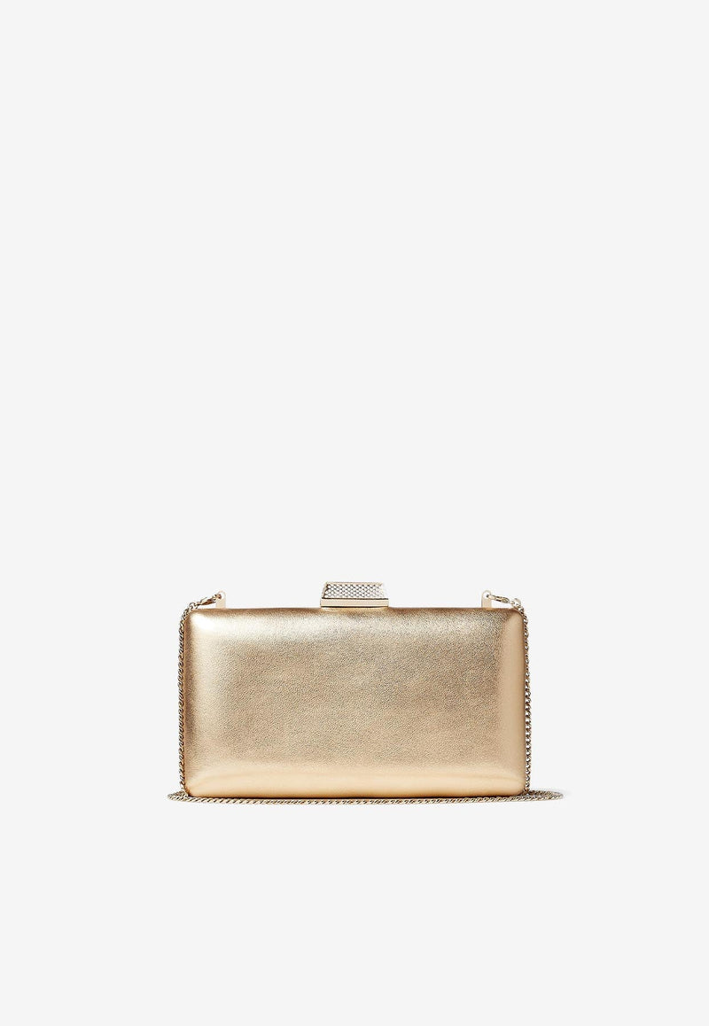 Small Clemmie Clutch in Metallic Nappa Leather