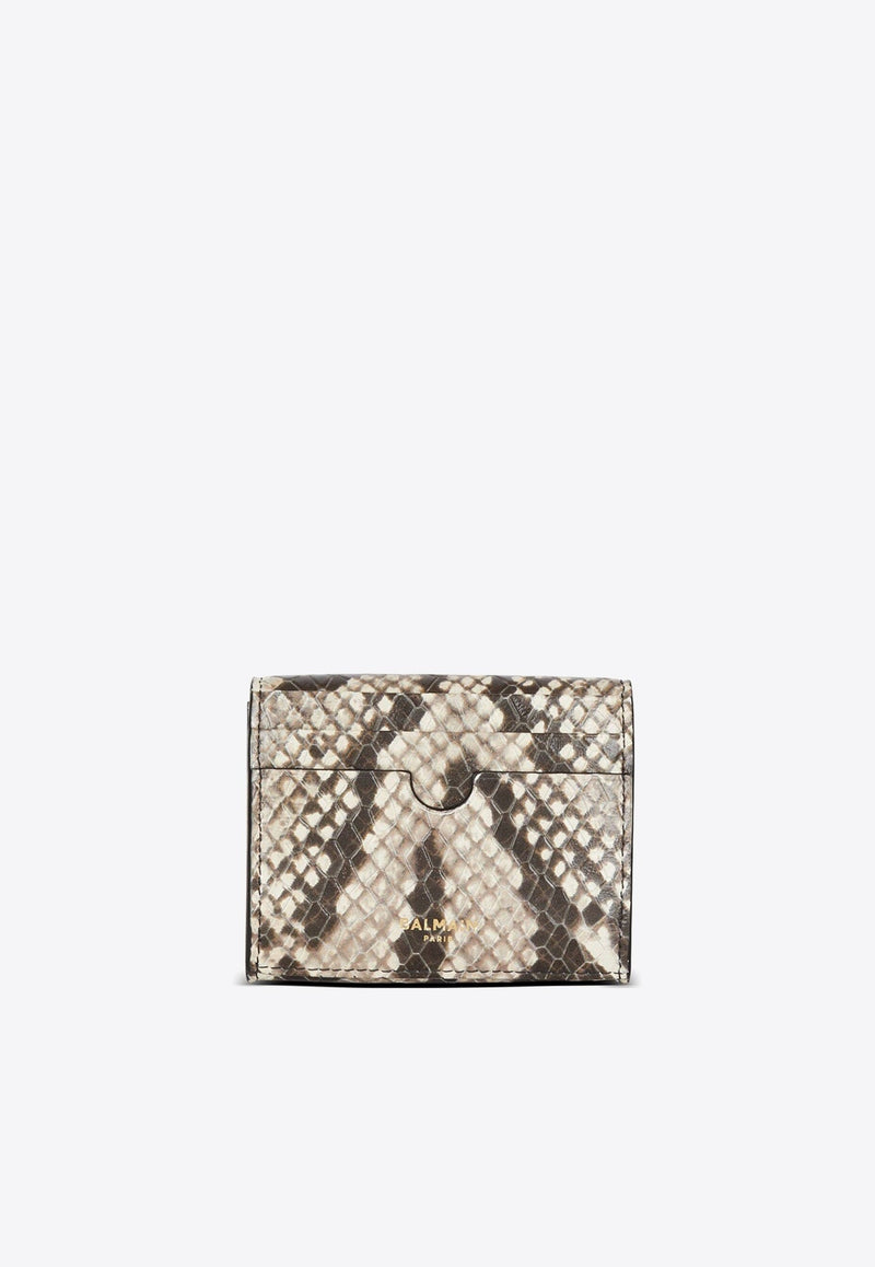 B-Buzz Snakeskin Leather Wallet