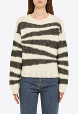 Eleonor Zebra-Pattern Sweater