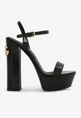 Keira 105 Polished Leather Platform Sandals