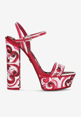 Keira 105 Majolica Print Platform Sandals