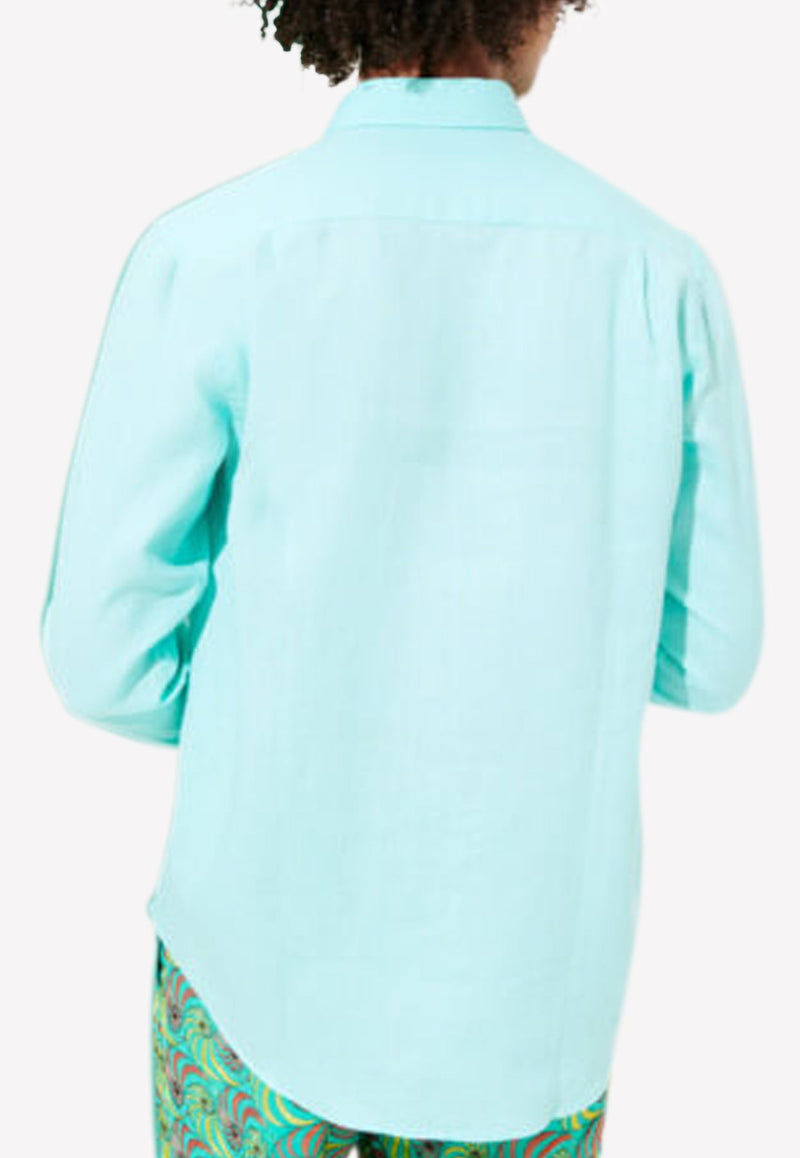 Caroubis Long-Sleeved Linen Shirt