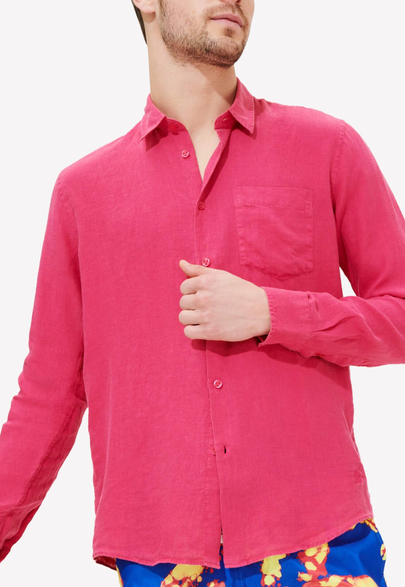 Caroubis Long-Sleeved Linen Shirt