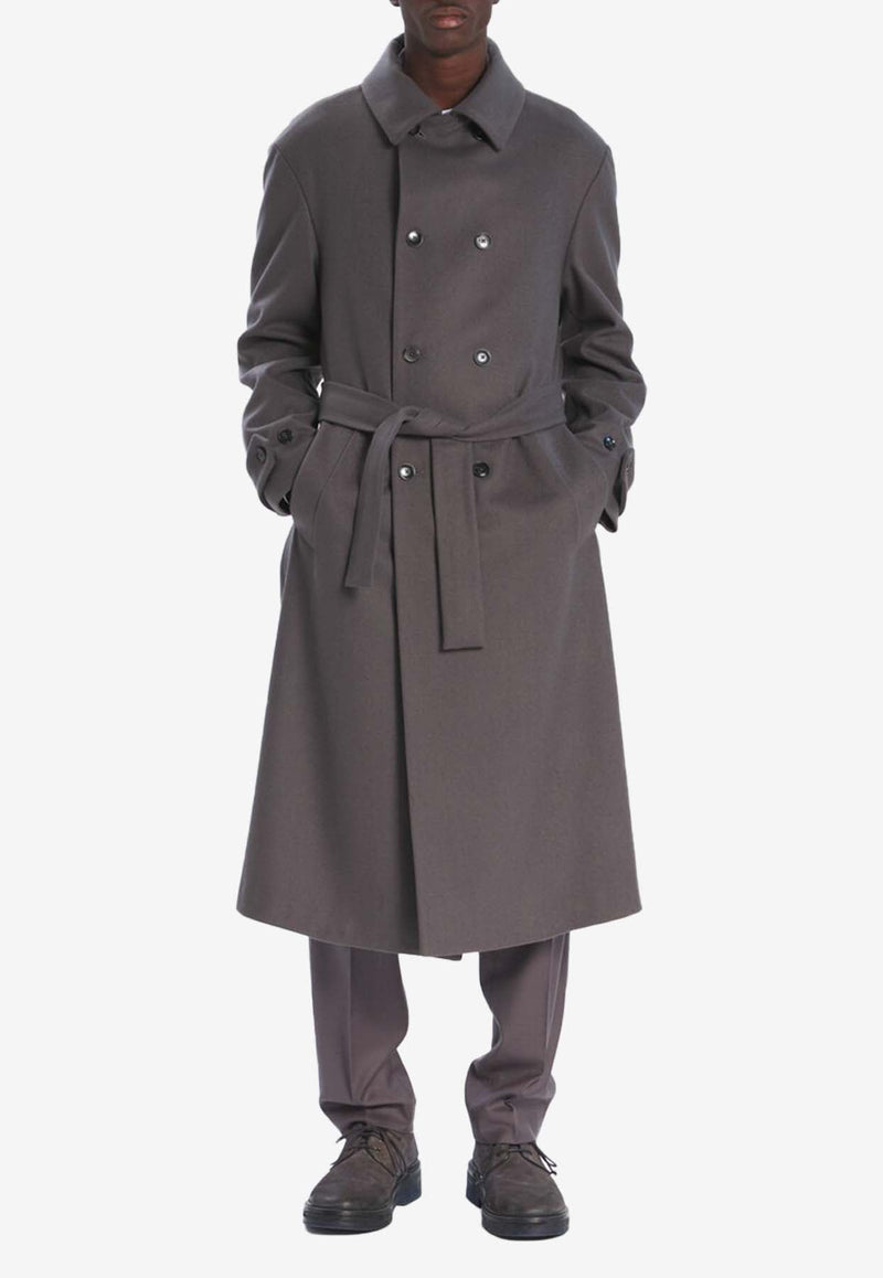 Double-Breasted Wool Coat