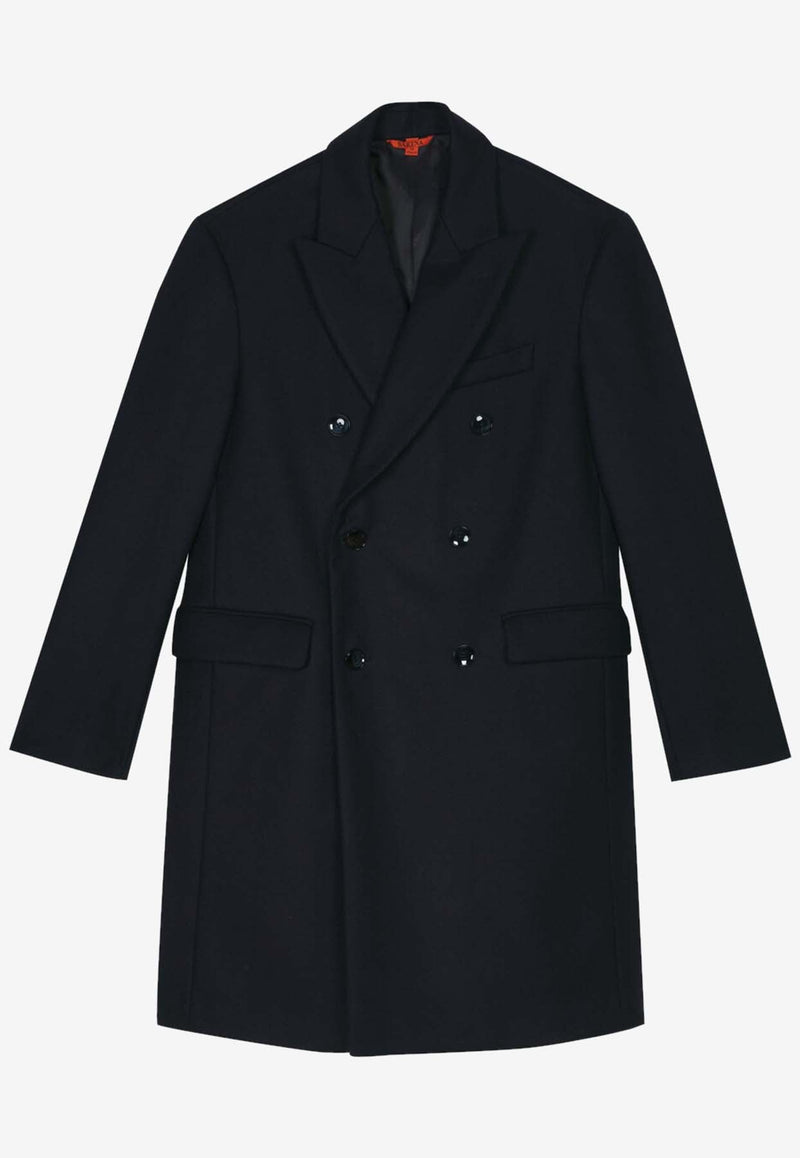 Double-Breasted Wool Coat